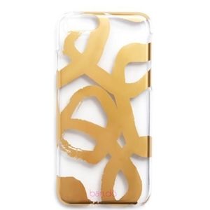 Ban.do Clear Gold Swirl Graphic Design Iphone 6 phone Case NIB